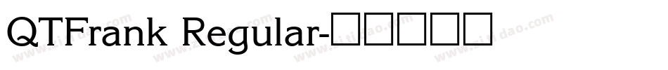 QTFrank Regular字体转换
